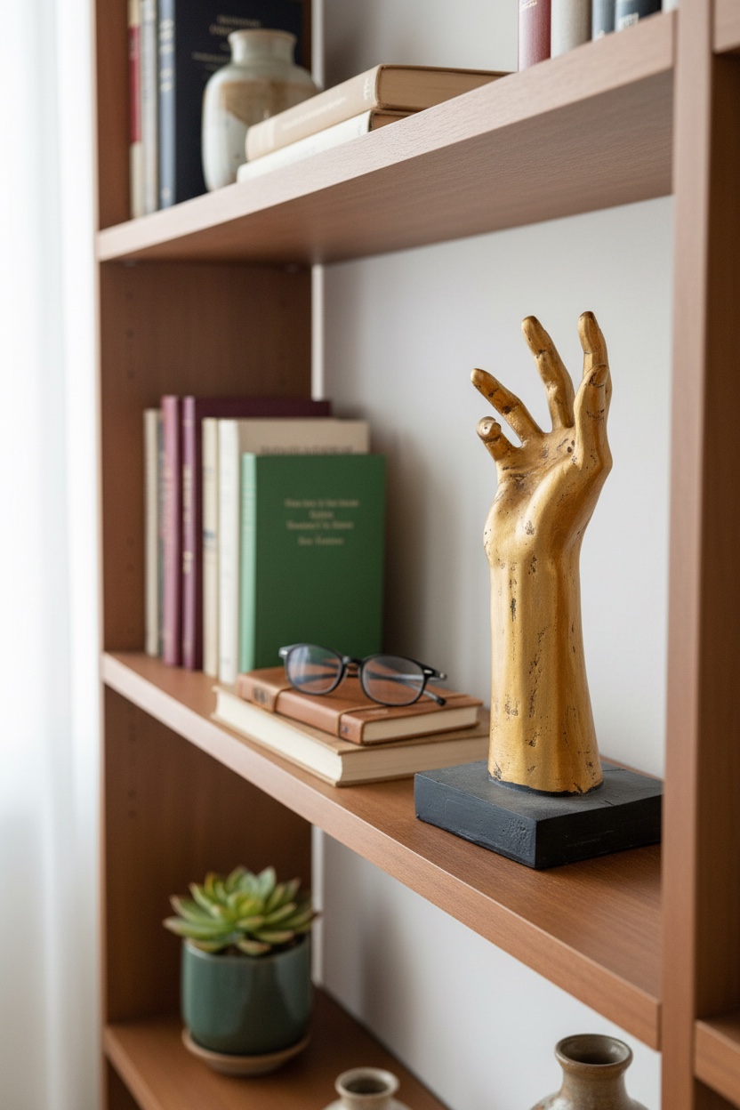 El Figürlü Dekoratif Masaüstü Biblo Görseli