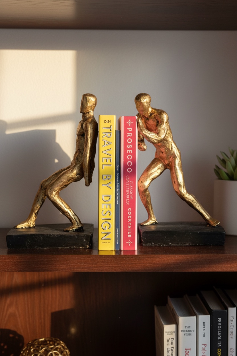 Modern İnsan Figürlü Dekoratif Kitap Desteği
