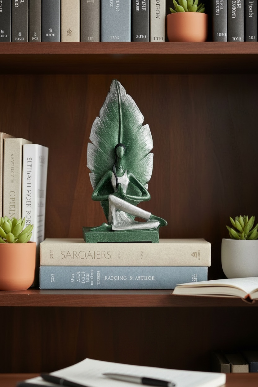 Yoga Yapan Figür Dekoratif Biblo